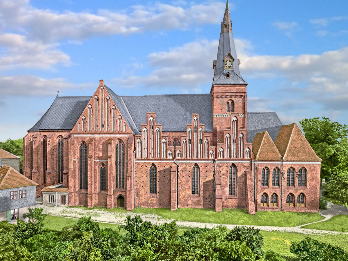 Salzwedel – Katharinenkirche von Norden aus um 1907