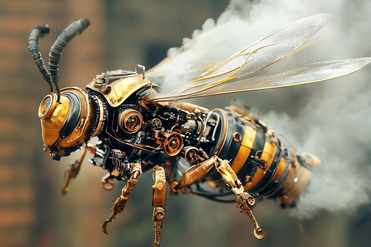 Ein Motiv aus dem Kalender 'Die fantastische Welt der Steampunk-Insekten'