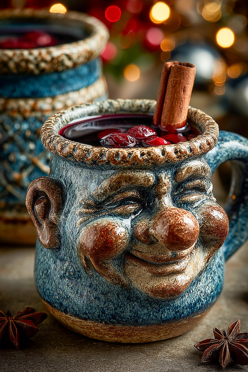 Beschwipste Weihnachtstasse mit Glühwein - Lustiges Wintermotiv