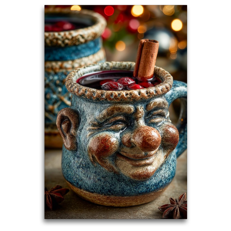Beschwipste Weihnachtstasse mit Glühwein - Lustiges Wintermotiv