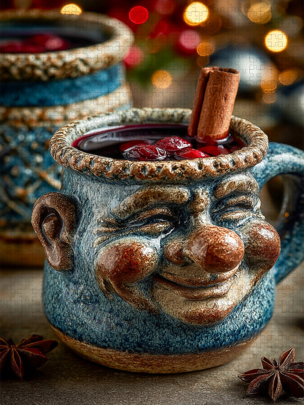 Beschwipste Weihnachtstasse mit Glühwein - Lustiges Wintermotiv