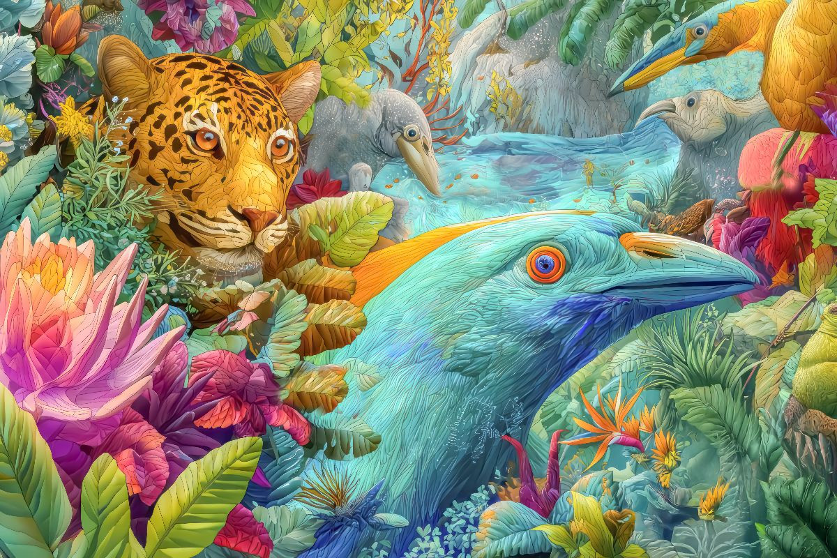 Créatures animales de la jungle