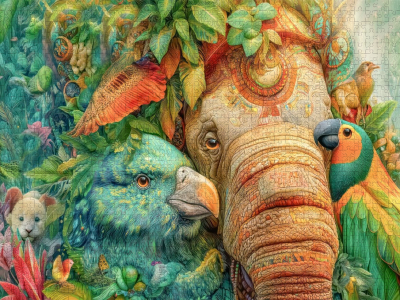 Créatures animales de la jungle