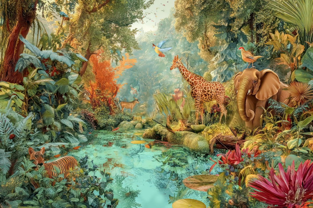 Créatures animales de la jungle