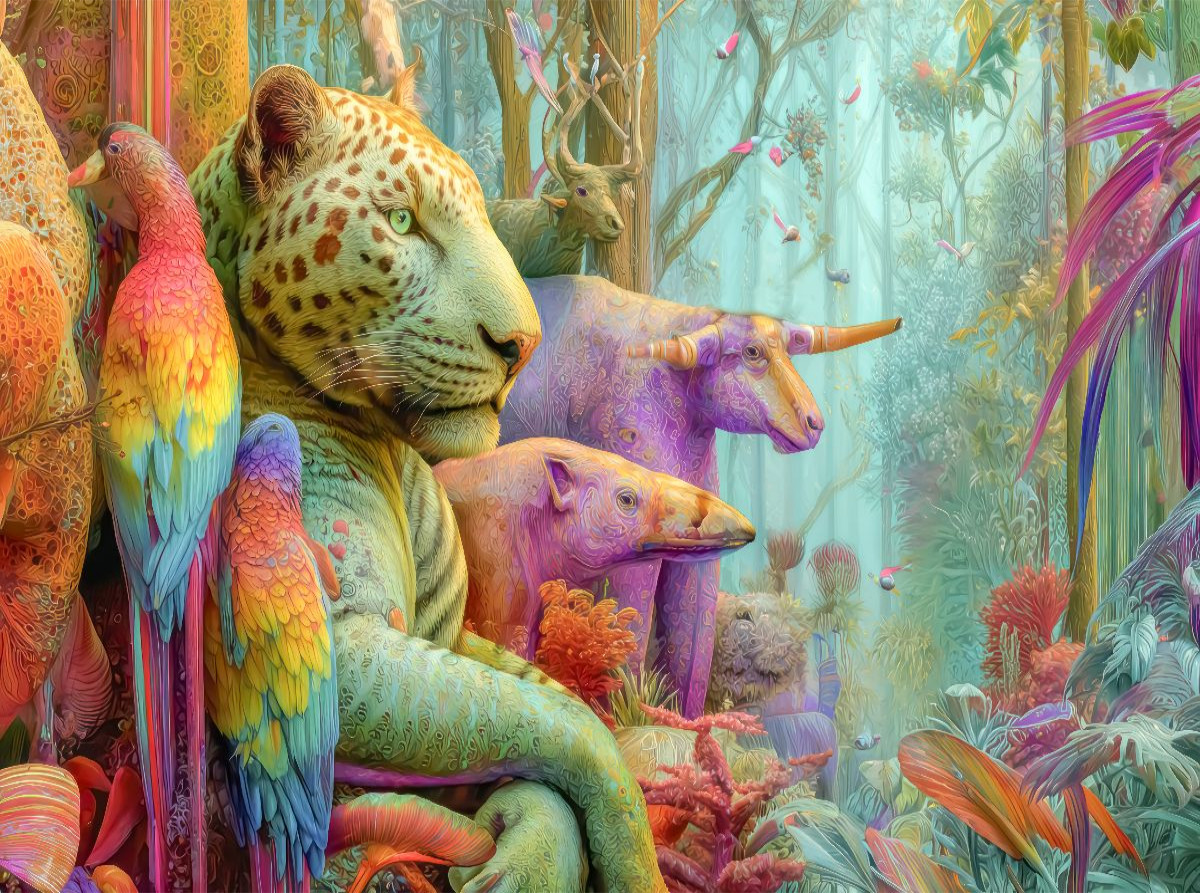 Créatures animales de la jungle
