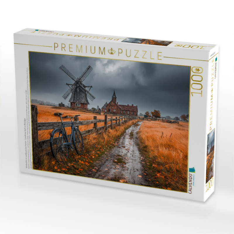 Windmühle im norddeutschen Herbst - Ländliches Idyll mit Nostalgie