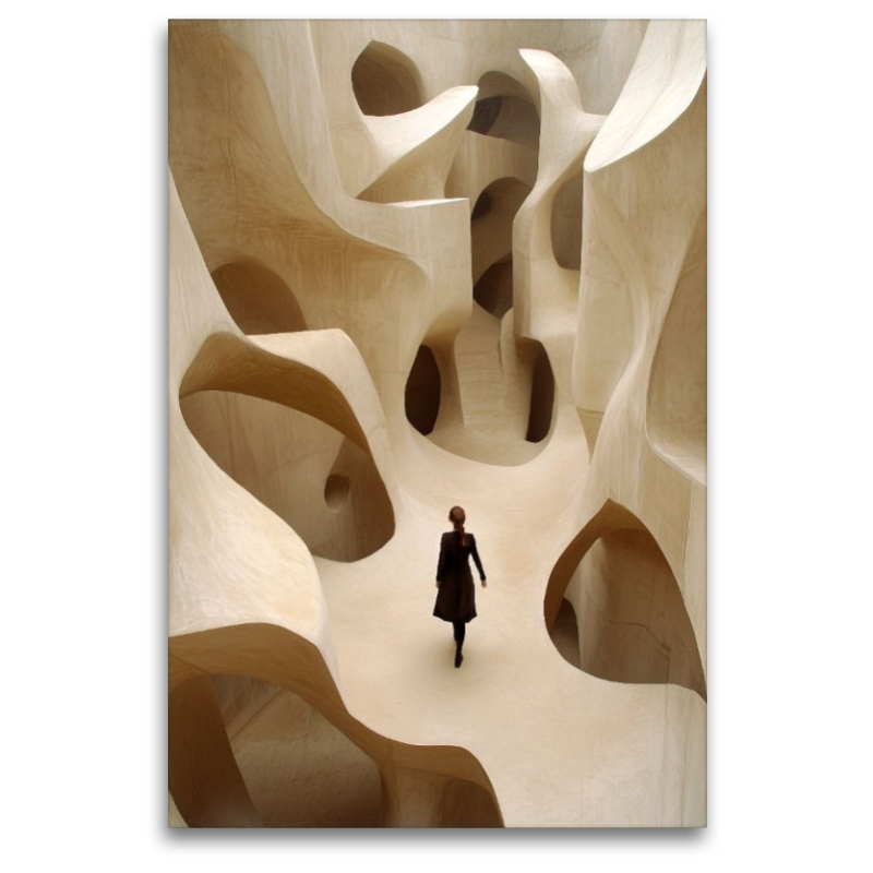 Organische Wege bilden ein Labyrinth