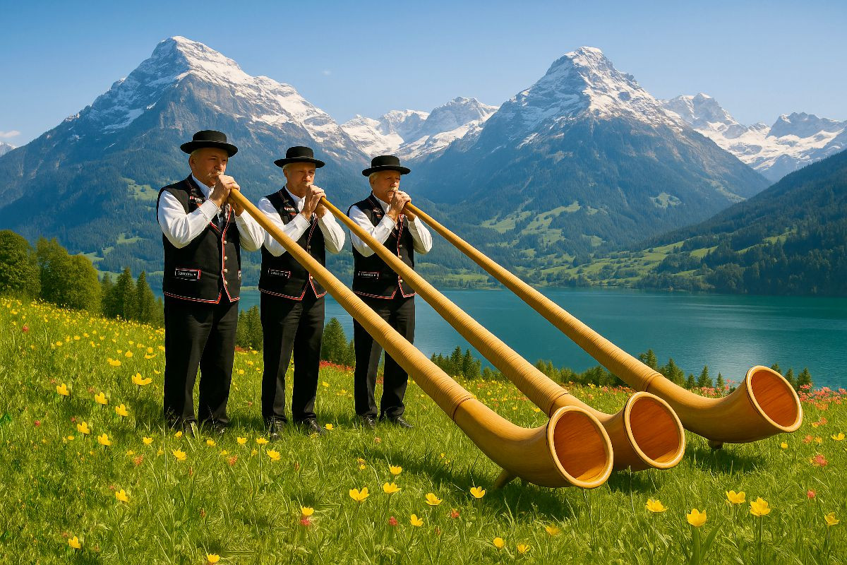 Die Alphornbläser in der Schweiz