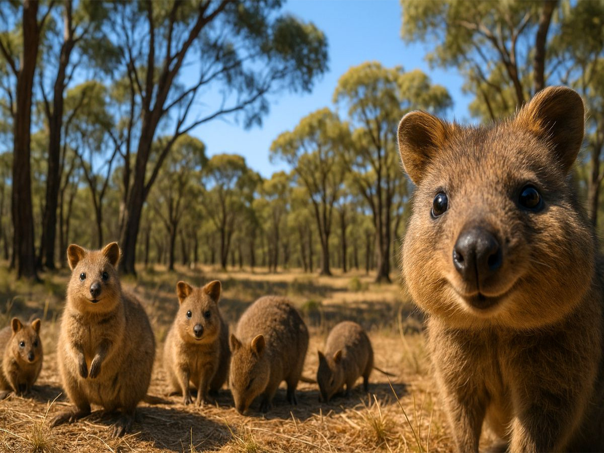 Quokkas im australischen Outback