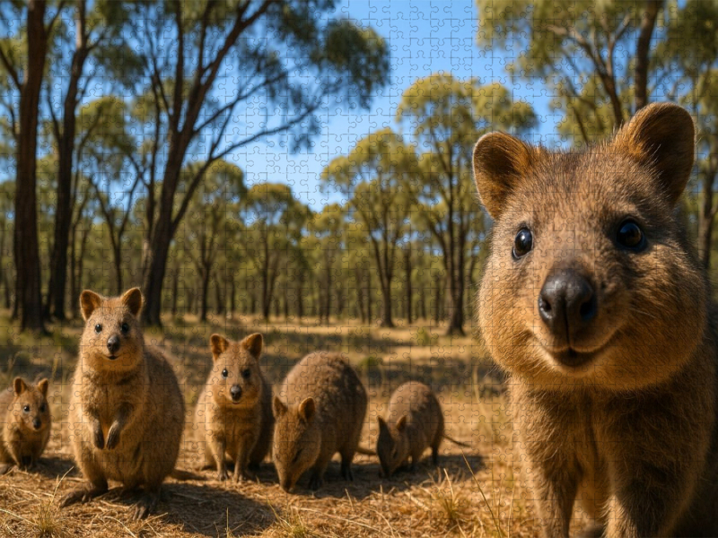 Quokkas im australischen Outback