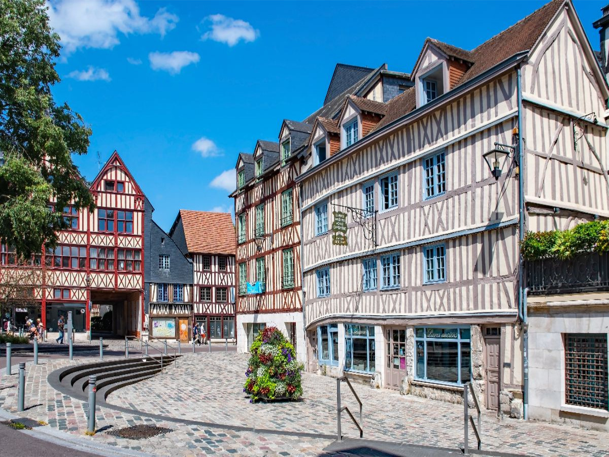 Fachwerkhäuser in Rouen