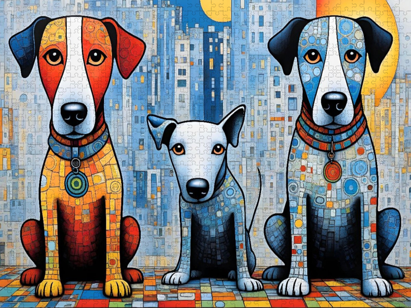 Bunte Hunde - Reinschnuppern ins neue Jahr