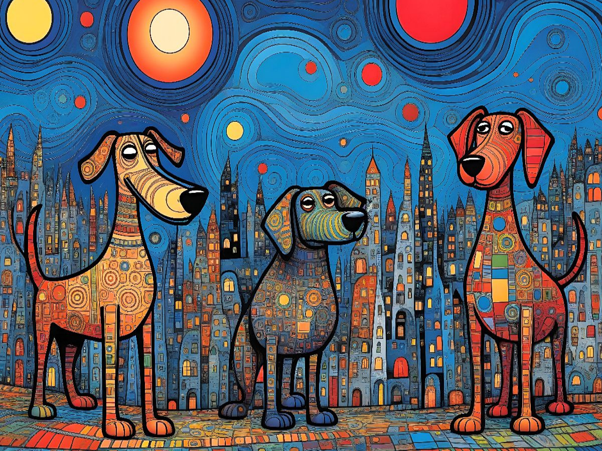 Bunte Hunde - bunt und wild ist ganz normal