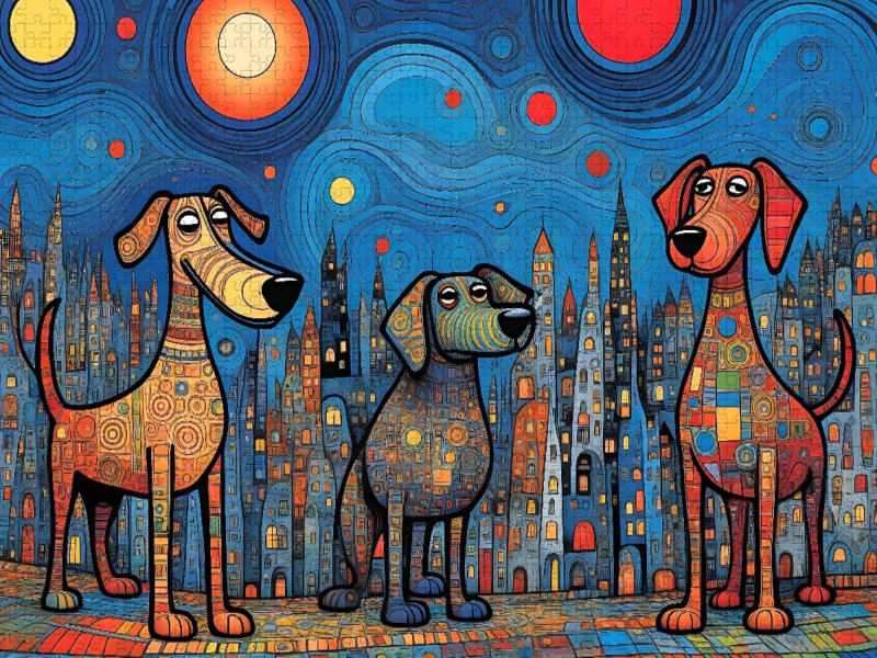 Bunte Hunde - bunt und wild ist ganz normal