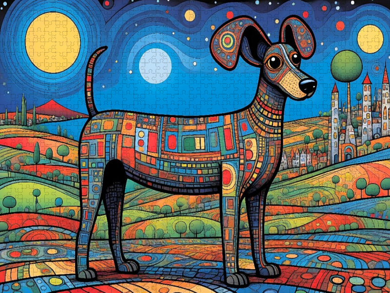 Bunter Hund - das perfekte Glück auf vier Pfoten