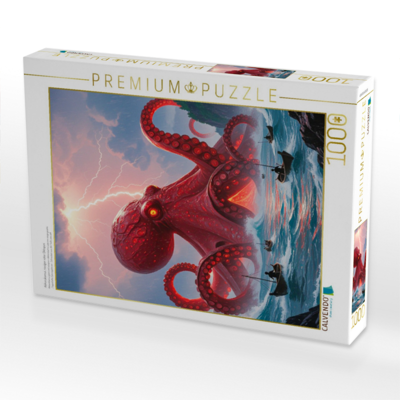 Akkorokamui, riesiger roter Oktopus