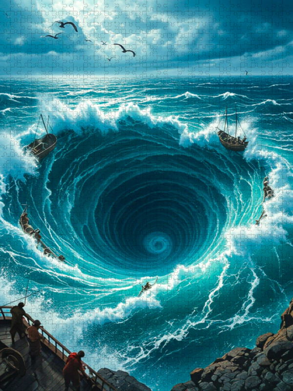 Charybdis, gigantischer tödlicher Meeresstrudel