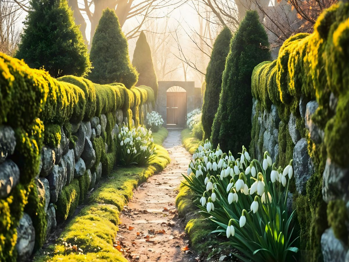 Frühlingspfad im Verborgenen Garten