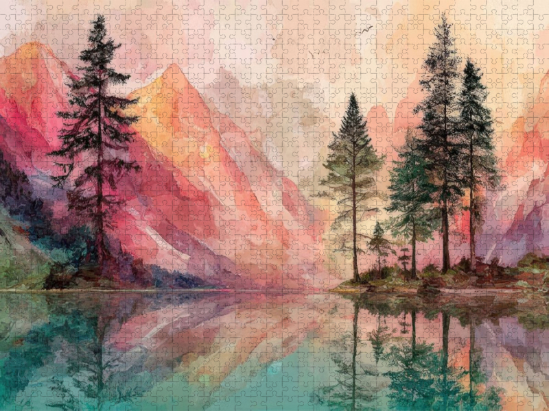 Farbspiel der Berge