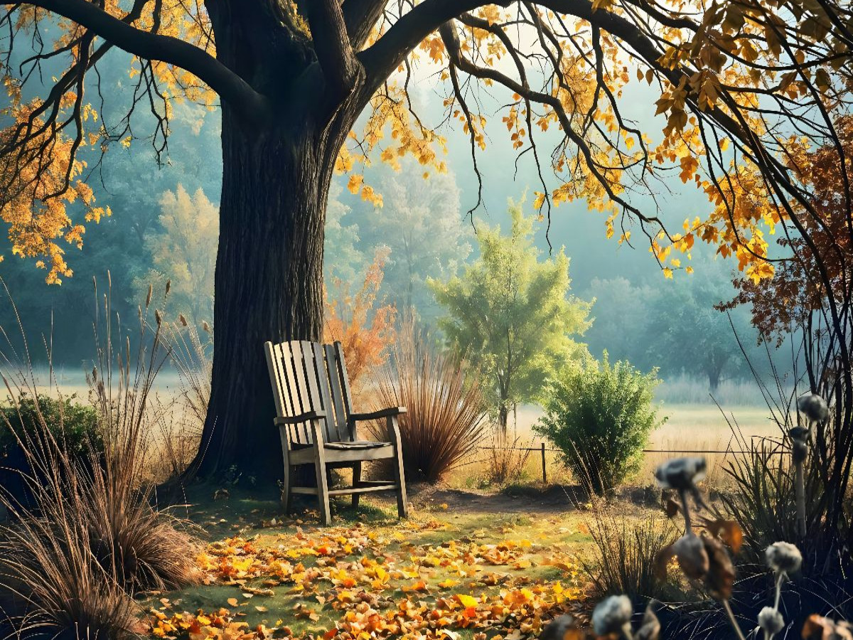 Novemberruhe im alten Garten