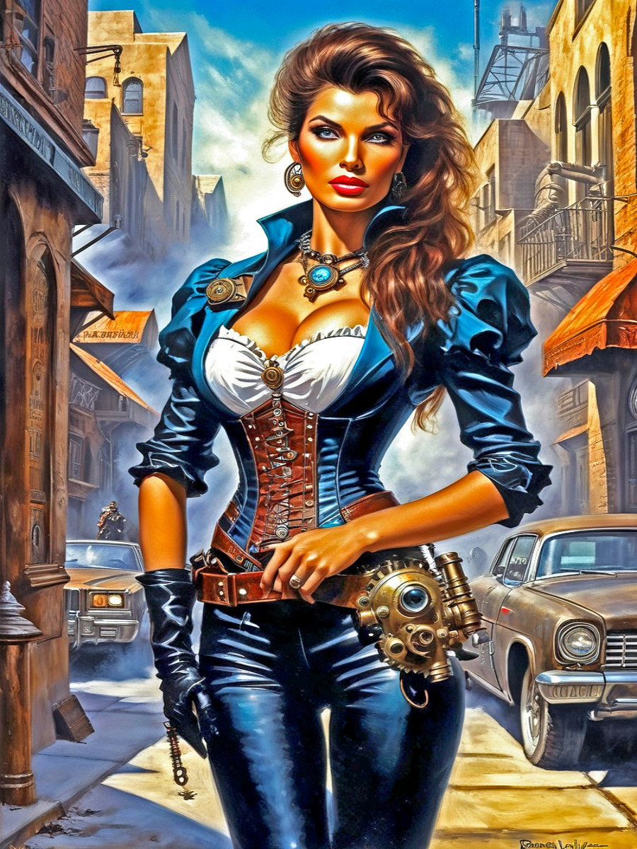 Darstellung als Steampunk-Sheriff
