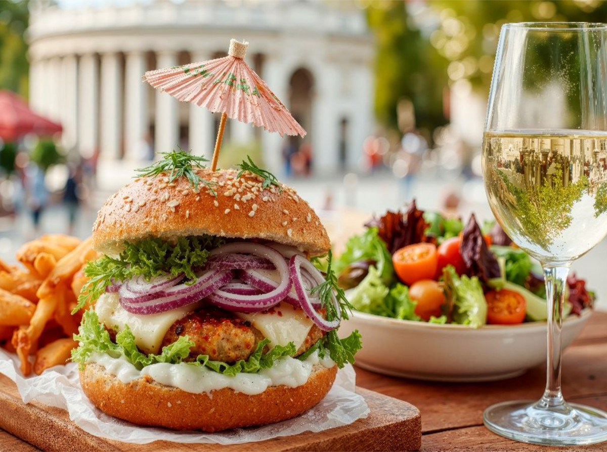 Absolut genial - ein Aubergine-Hamburger
