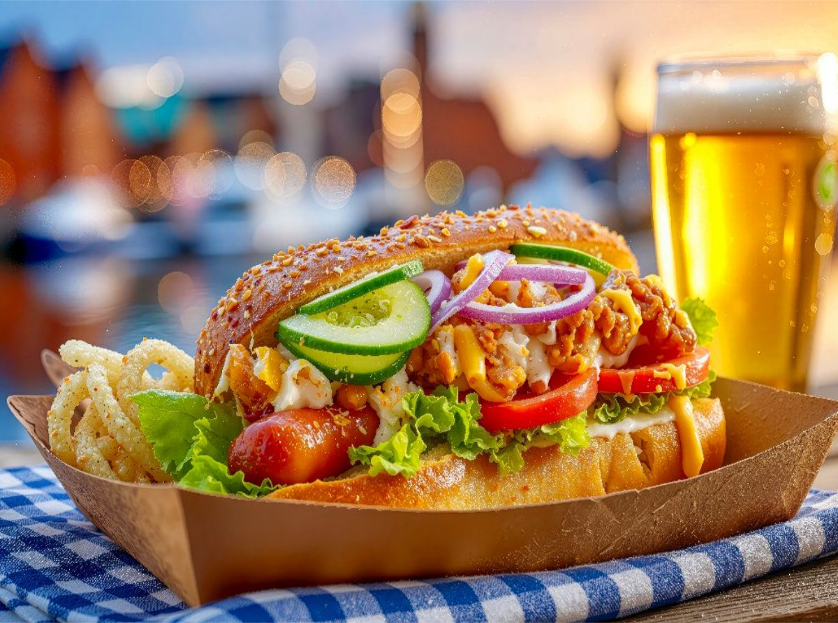 Ein Hot Dog - zum Reinbeißen