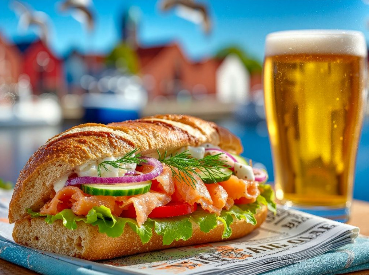 Etwas Skandinavisches gefällig - ein Lachs-Sandwich