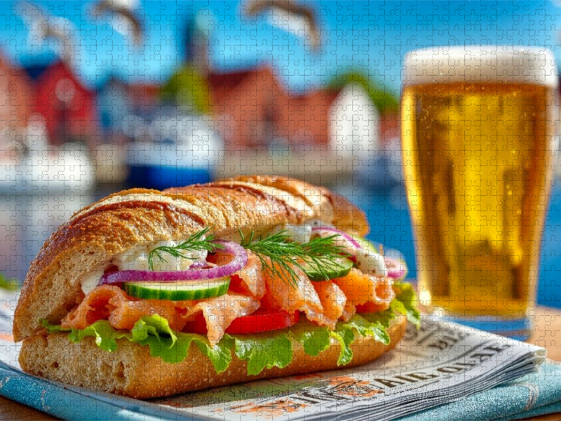 Etwas Skandinavisches gefällig - ein Lachs-Sandwich