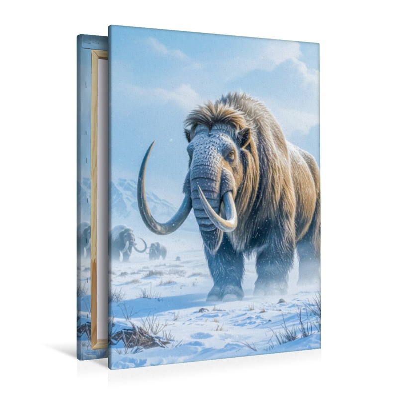 Wollhaarmammut im Schneegestöber
