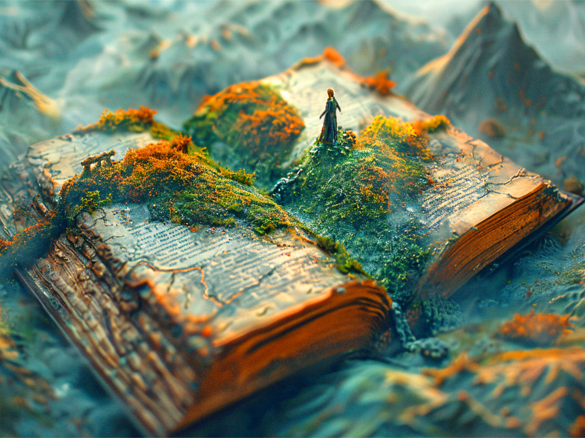 Die Welt erwächst aus dem Buch