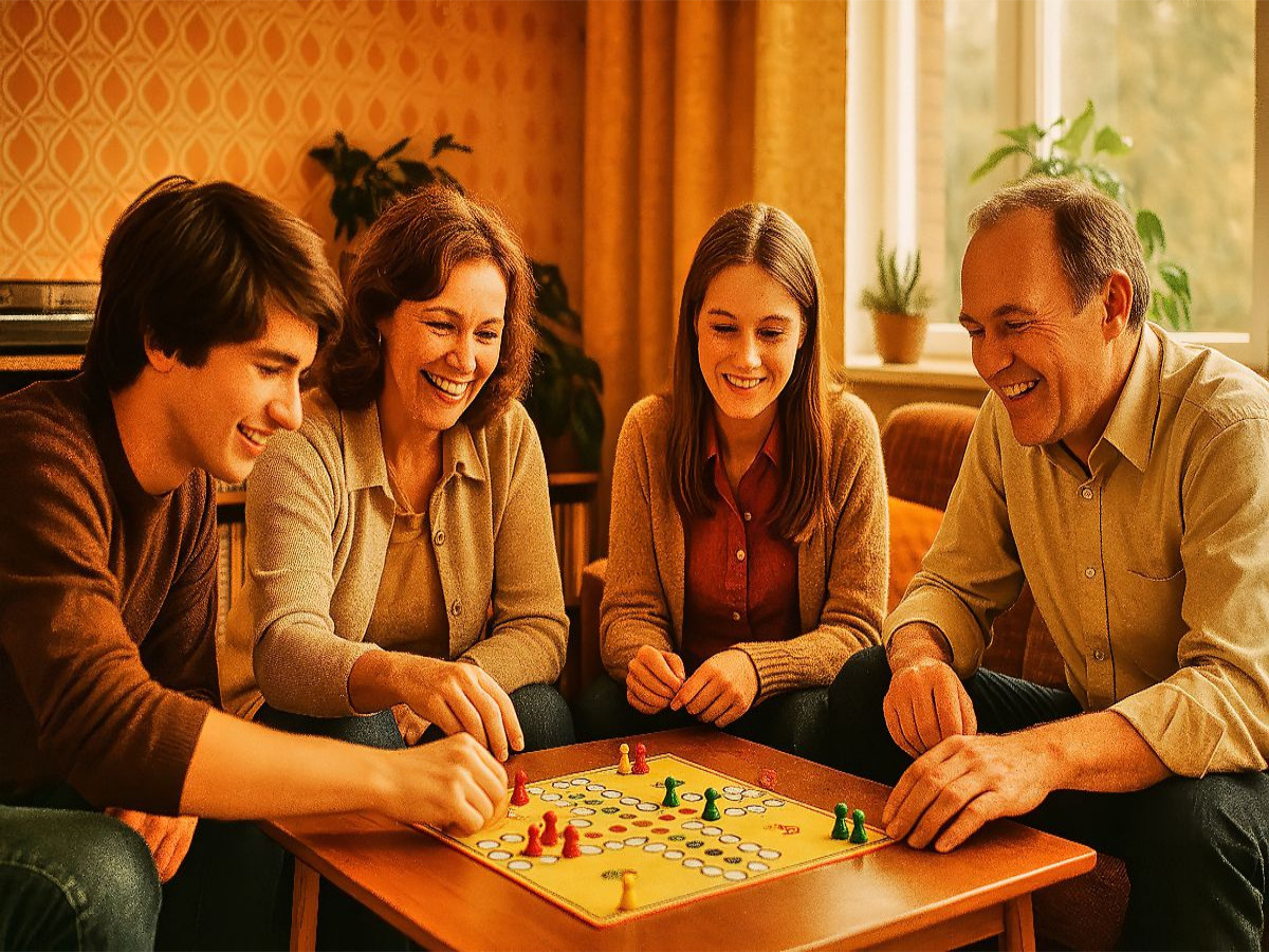 Familienzeit am Spieltisch