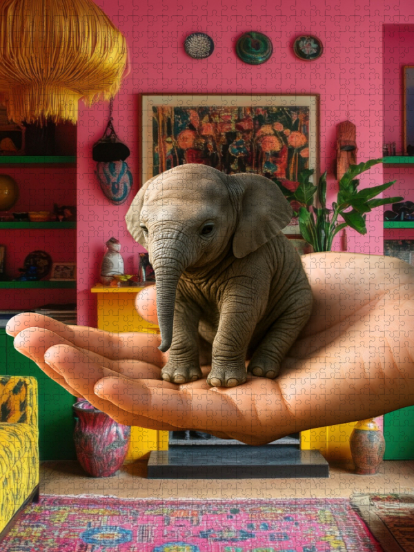 Elefant auf der Hand