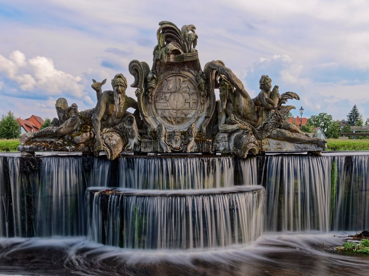 Brunnen vor dem Schloss Ludwigslust