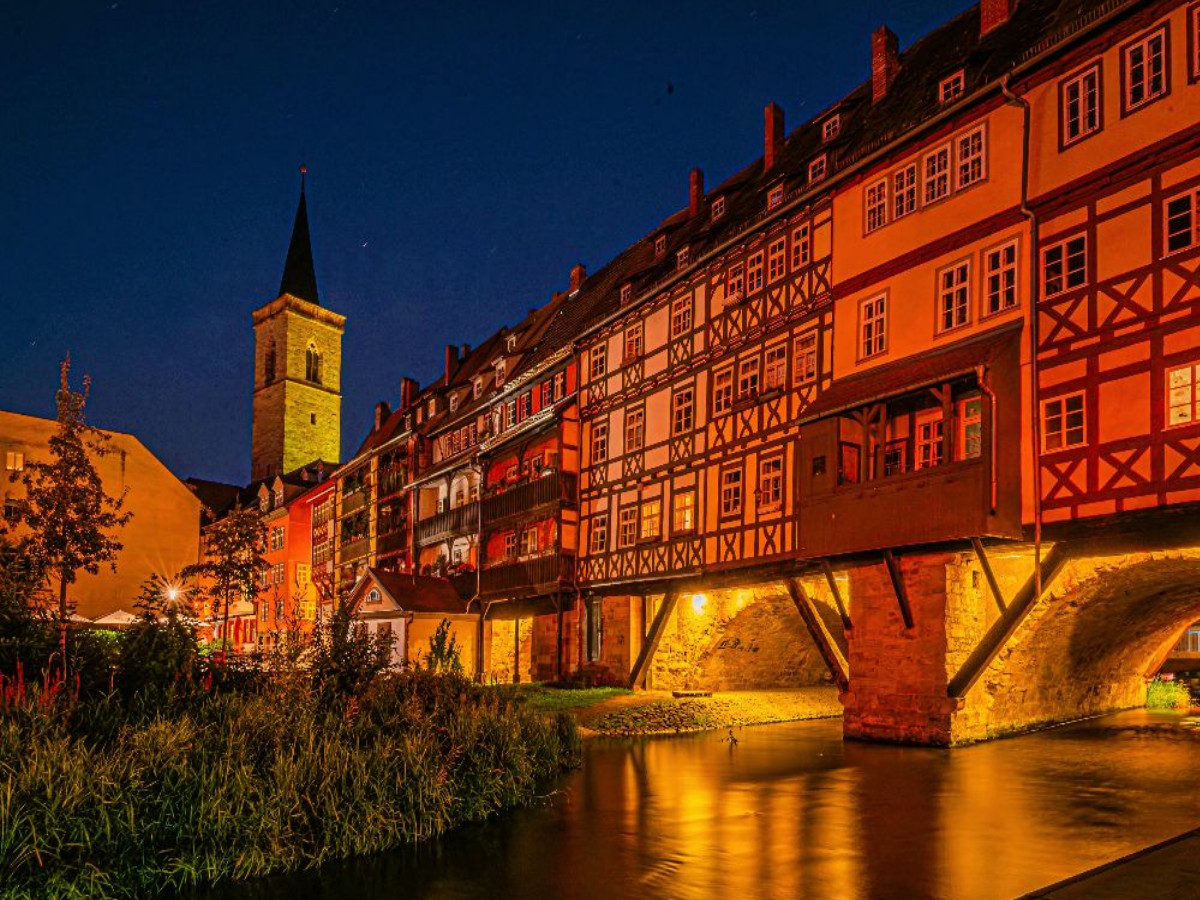 Krämerbrücke mit Ägidienkirche