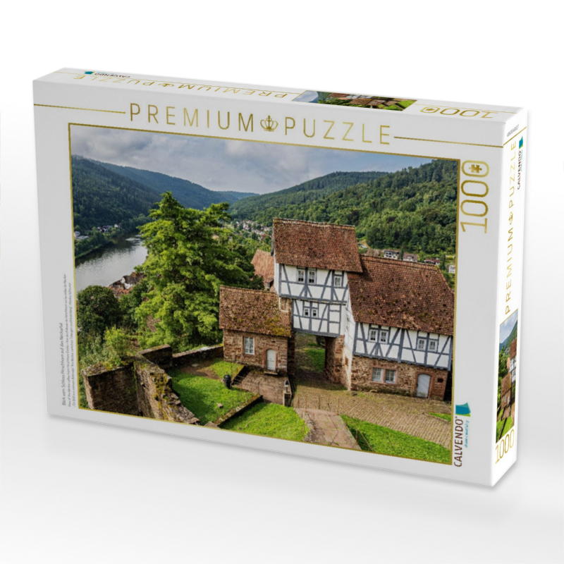 Blick vom Schloss Hirschhorn auf das Neckartal
