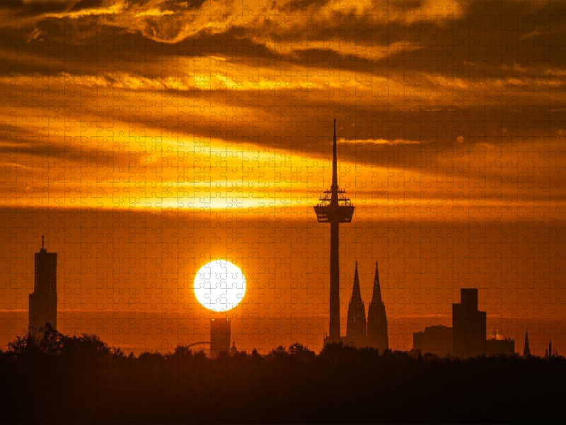 Sonnenaufgang über der Skyline