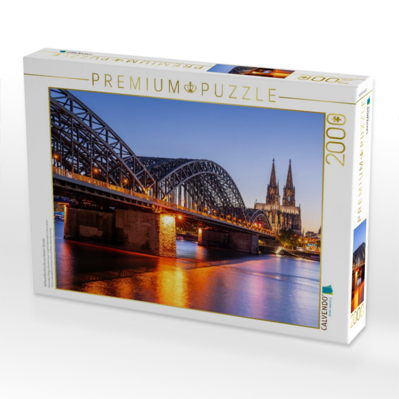 Hohenzollernbrücke zur blauen Stunde