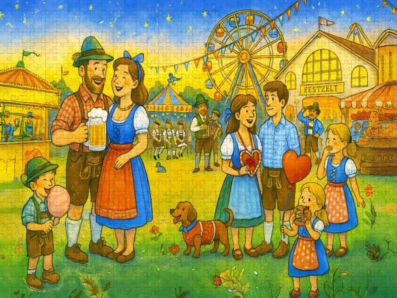 Herbstliche Wiesngaudi mit Rummelplatz