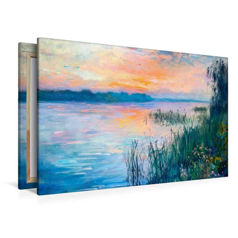 Abendruhe am märkischen See im Havelland impressionistischen Stil