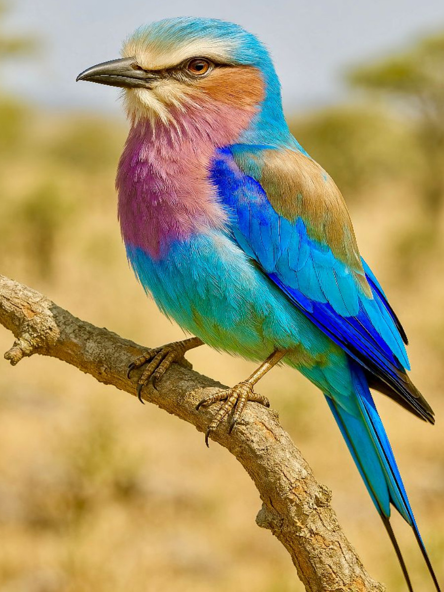 Die Gabelracke (Coracias caudatus)