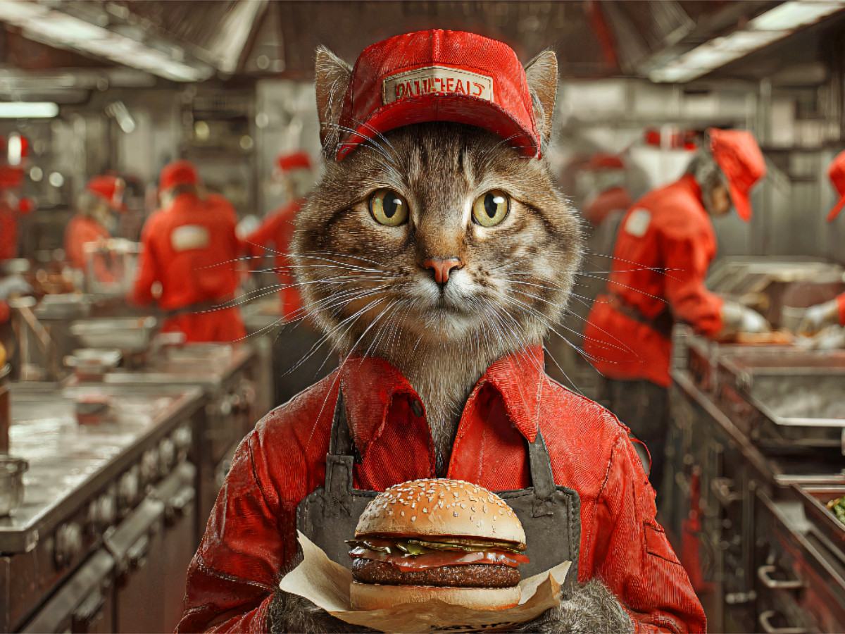 Burger Katze