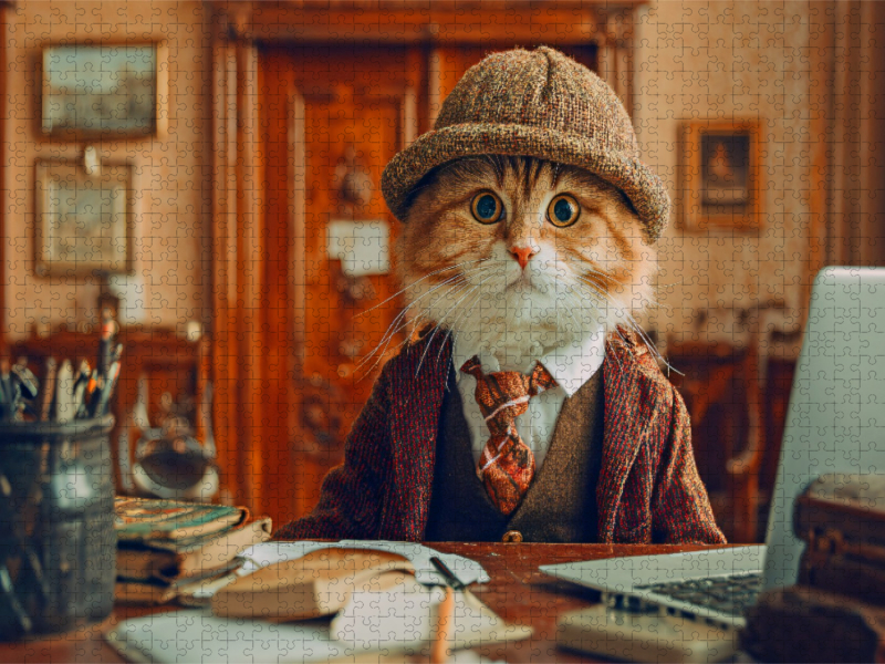Detektiv Katze