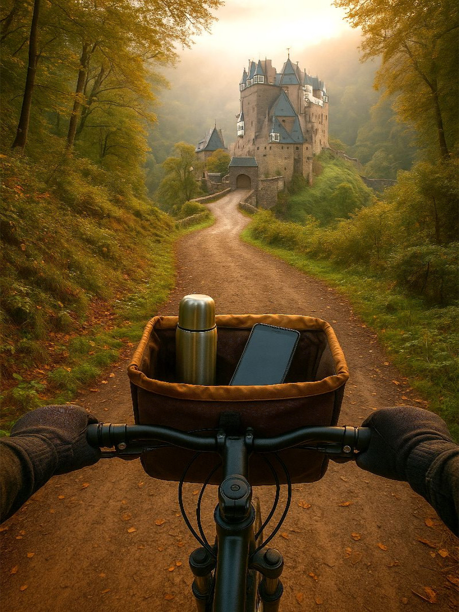 Burg Eltz Rheinland Pfalz mit dem Fahrrad