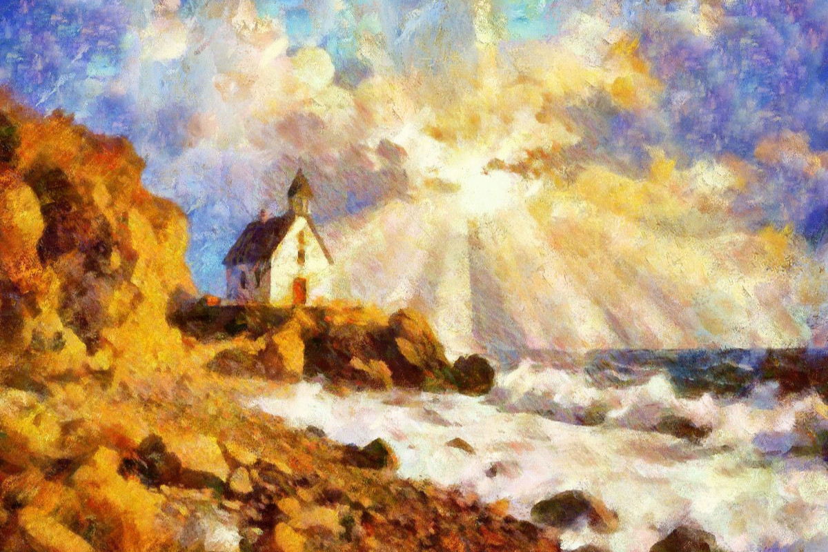 Neben Straßenansichten inspirieren auch ländliche Lichtsituationen Camille Pissarro zu seinen Gemälden.