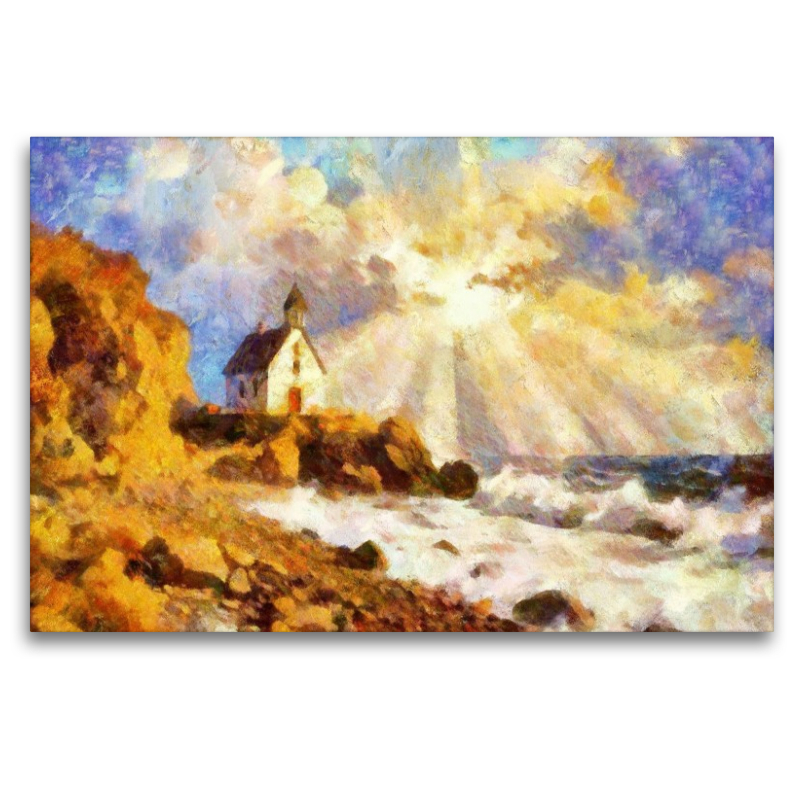 Neben Straßenansichten inspirieren auch ländliche Lichtsituationen Camille Pissarro zu seinen Gemälden.