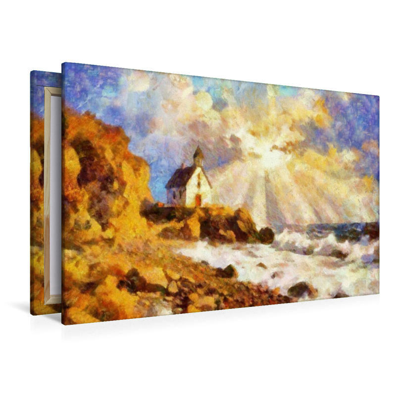 Neben Straßenansichten inspirieren auch ländliche Lichtsituationen Camille Pissarro zu seinen Gemälden.