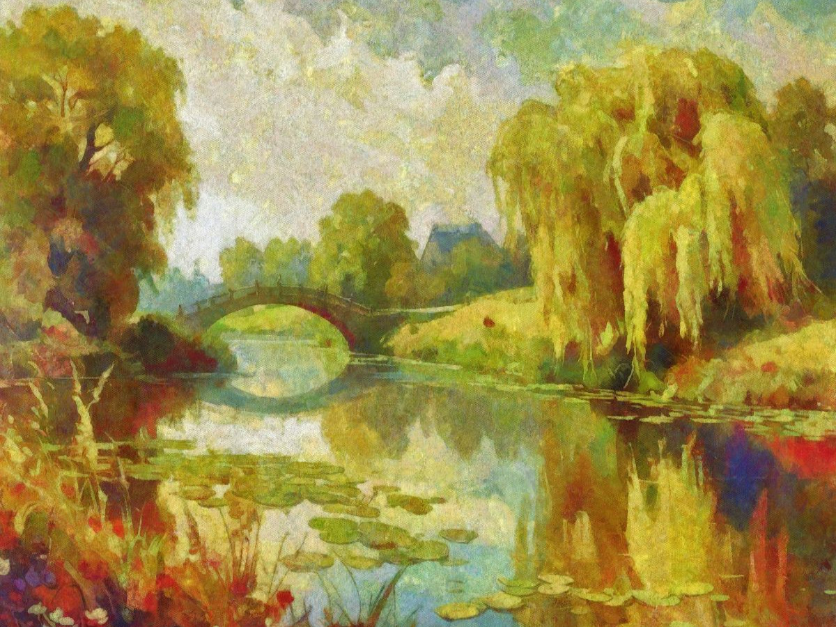 Stille und beschauliche Motive waren stets eine beliebte Motivquelle für Claude Monet.