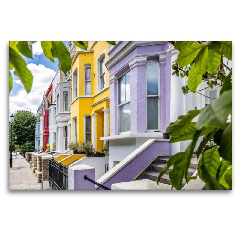 Bunte Hausfassaden mit Stil Notting Hill
