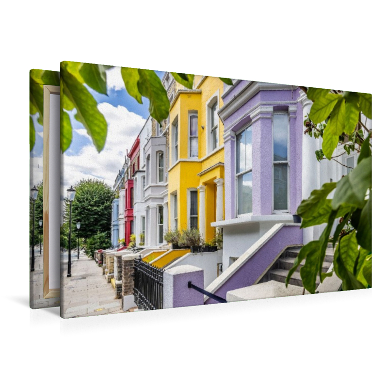 Bunte Hausfassaden mit Stil Notting Hill
